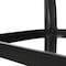 Flash Furniture Tory 35in. x 59in. Rect Patio Table w/Tempered Glass Top w/Umbrella Hole and Steel Tube Frame, Blk TLH-SC-094L-BLK-GG - alternate 2